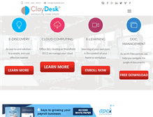 Tablet Screenshot of claydesk.com